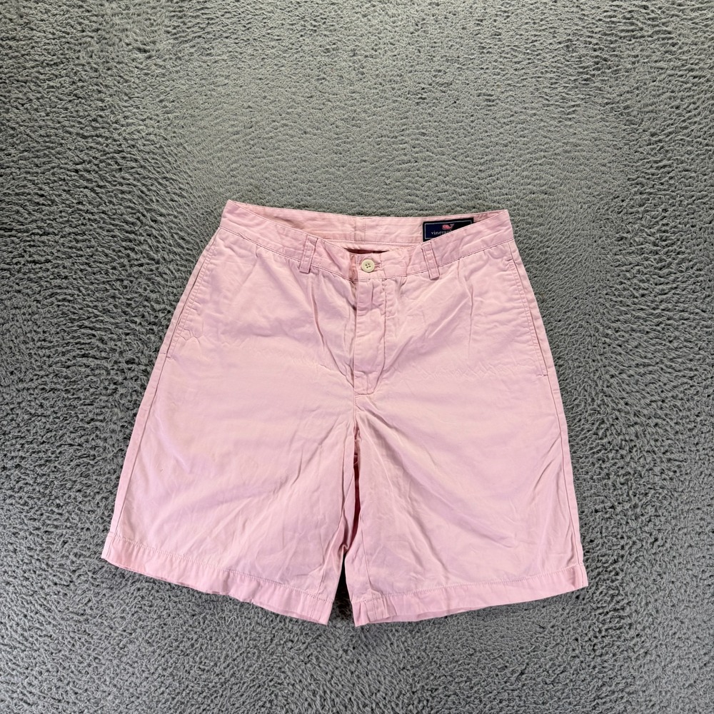 Vineyard Vines Shorts Men's 32 Pink Cotton Chino Beach Coastal Travel Summer